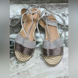 NIC+ZOE Ankle Wrap Espadrille Sandal 6